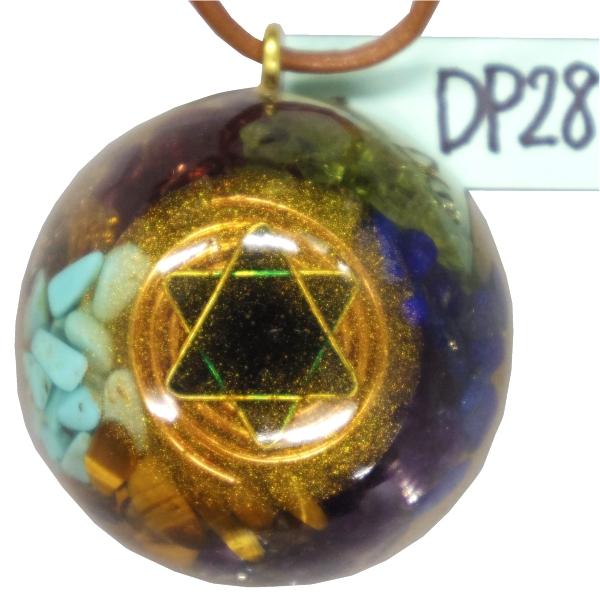 オルゴナイト プラス　ドーム ペンダント DP28　(パワーストーン 製品)