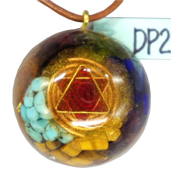 オルゴナイト プラス　ドーム ペンダント DP2「訳あり」   (パワーストーン 製品)　