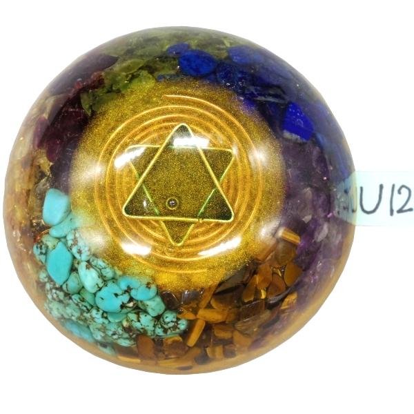 オルゴナイト プラス　ドーム薄型 U12　(パワーストーン 製品)