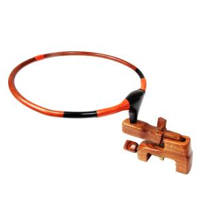 かちどき ヘラ万力 カーボン段巻玉置枠黒檀大砲万力セット(赤) : 釣具