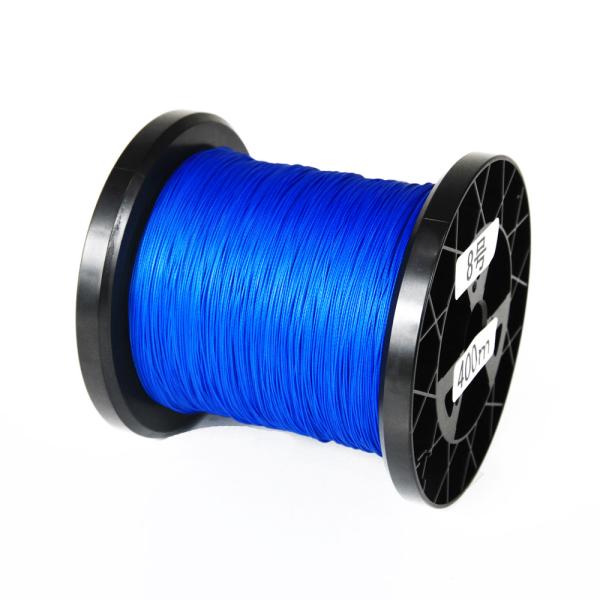 ラインシステム キャスティングにおすすめ 国産PE8本撚り 単色 ブルー 8号400ｍ(line-p...