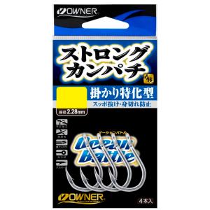 オーナー ストロングカンパチ 掛かり特化型 25号 4本入(owner-315787)[M便 1/15]｜ori