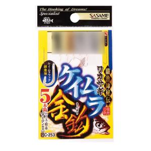 【40Cpost】ササメ ワカサギ仕掛 ケイムラ金鈎5本 C-253 針1.5号 ハリス0.2号(sasame-308716)｜ori