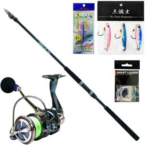おり釣具 ジグ投げ 9.0ft ショアジギング ロッド ＆ ライン付きリール