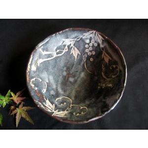 湯呑み 鼠志野 葡萄文 組湯呑み (桐箱入) 玉山窯 玉置保夫(監修) G-71