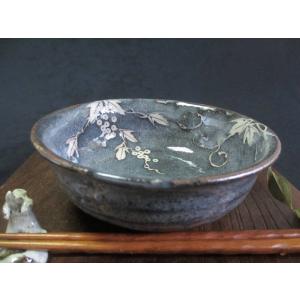 永江港史さん　絵志野焼　鹿　梅　鉢　小皿5枚セット 永江港史さん 絵志野焼 鹿 梅 鉢 小皿5枚セット 永江港史さん 絵志野焼