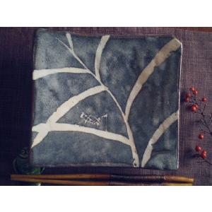 吉村楽入 2015年初春作品 魯山人風 織部 カニ絵皿 : 心斎橋花房ヤフー