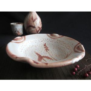 茶碗 鼠志野 橋姫文茶碗（共箱） 源九郎窯 加藤健 KA-147 : 織部の器