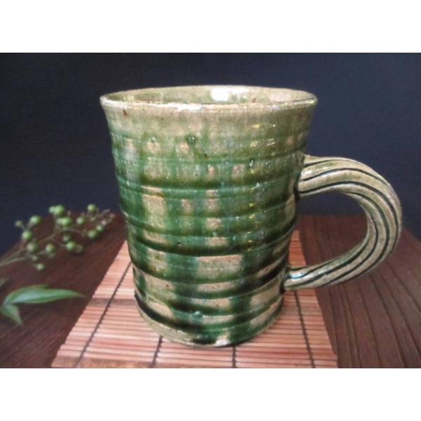 マグカップ 総織部 削り文 マグカップ 野々村浩司 NO-134