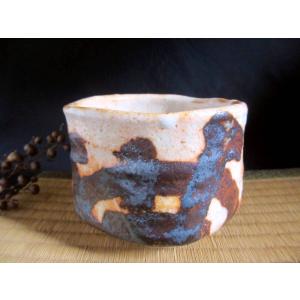 茶碗 鼠志野 橋姫文茶碗（共箱） 源九郎窯 加藤健 KA-147 : 織部の器