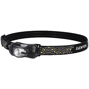 GENTOS(ジェントス) LED ヘッドライト 単3電池式 120ルーメン 防水 CP-195DB アウトドア 防災 赤色サブLED ブラック