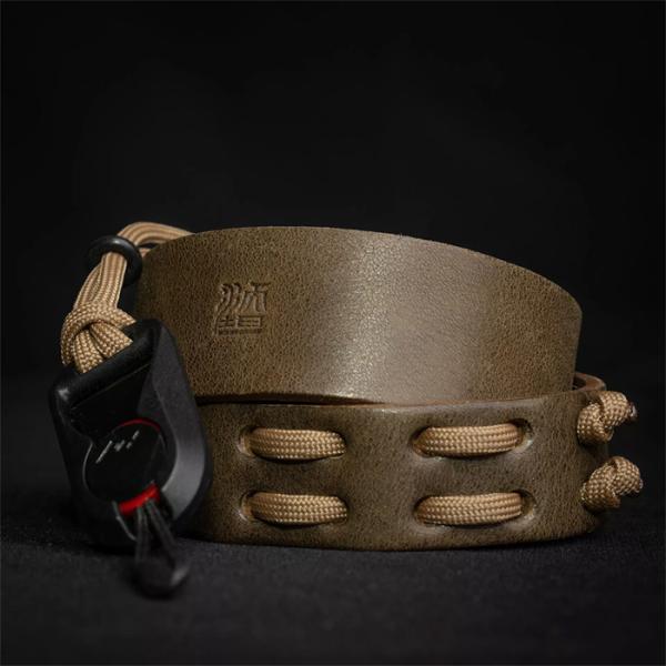 WOTANCRAFT | ヴォータンクラフト | パラシューター カメラストラップ｜オリーブ x ベ...