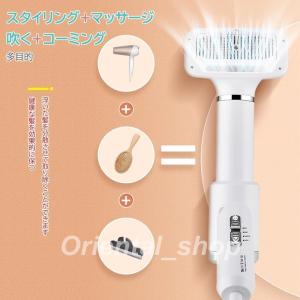 ペットドライヤー ペットブラシ 猫用 犬用 2 in 1多機能