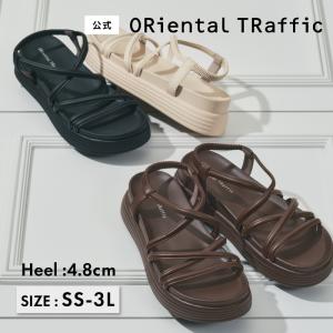 オリエンタルトラフィック クロスストラップ 軽量 サンダル 柔らかい 厚底｜ORiental TRafficヤフー店