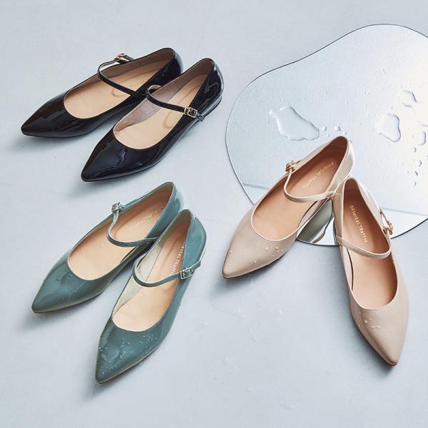 レディース レインシューズ レインパンプス パンプス 雨 雨の日 バレエ 柔らかい 痛くなりにくい ...