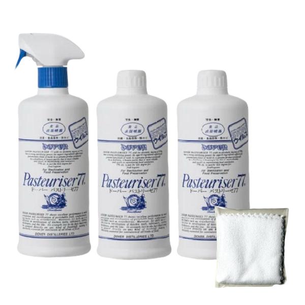 ドーバー パストリーゼ77 500ml スプレーヘッド付き＆詰替え用500ml×２個　マイクロファイ...
