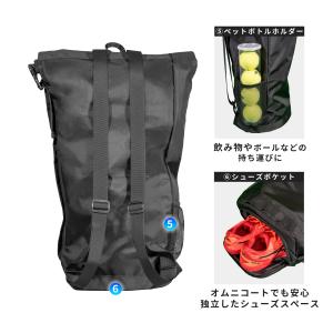 ラケットバッグ ラケットケース テニス バッグ...の詳細画像3
