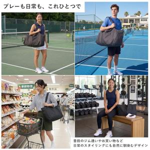 『本日P3倍』テニス トートバッグ ラケットバ...の詳細画像5