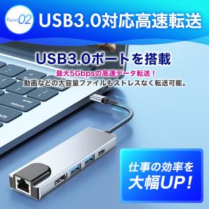 ドッキングステーション lan type-c ...の詳細画像4