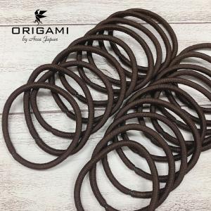 ヘアゴム リングゴム 太 200本 茶 ブラウン 跡がつきにくい セット