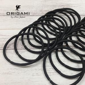 ヘアゴム リングゴム 中太 1本 黒 茶 紺 ブラック ブラウン ネイビー 髪止め シンプル 特許 直径約50mm 太さ約3mm