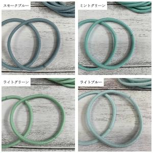 ヘアゴム リングゴム 細 1本 くすみカラー ...の詳細画像3