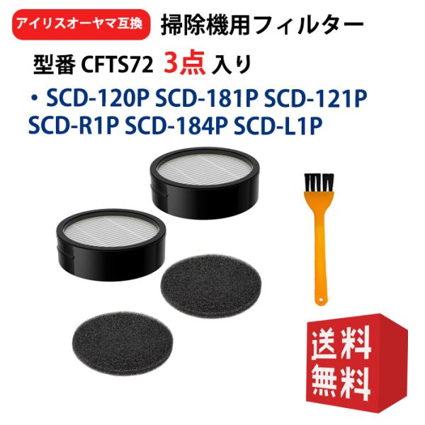 CFTS72 アイリスオーヤマ 排気フィルター スポンジフィルターセット SCD-120P SCD-...