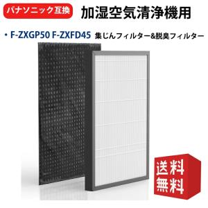 パナソニック交換用集じんフィルターf-zxgp50（1枚)と脱臭フィルターf-zxfd45（1枚）合計2枚入りセット (型番：F-ZXGP50とF-ZXFD45)