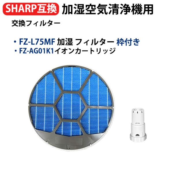爆買 FZ-L75MF 加湿フィルター枠付き FZ-AG01K1 Ag+イオンカートリッジ 加湿空気...