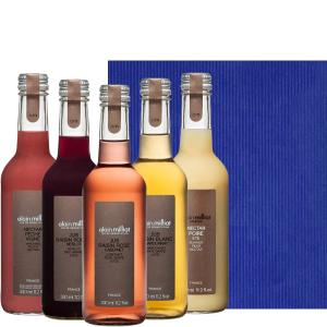 ノンアルコール ジュース 詰め合わせ【無料 ギフト箱 ラッピング メッセージカード】5本 フランス ブドウ 洋梨 ストレート果汁 快気 還暦 熨斗可 送料無料