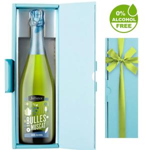 ノンアルコールワイン【無料 リボンラッピング メッセージカード】フランス スパークリング  ジュース ギフト箱付 家族 友人 出産 お祝い 内祝 誕生日 送料無料