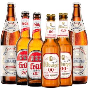 お歳暮 2025 ノンアルコールビール 飲み比べ 330ml 500ml 6本セット ドイツビール ビットブルガー リーゲレ ケルシュ 詰め合わせ 自宅用 クリスマス 送料無料