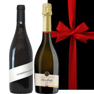 スパークリングワイン 2本セット【無料 リボンラッピング メッセージカード】フランス ボルドー スパークリング 辛口 750ml 2種 熨斗対応 送料無料