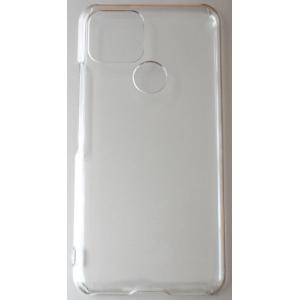 Google Pixel 5専用 ポリカーボネイト製 (PC) 無地 スマホケース クリア 透明 グ...