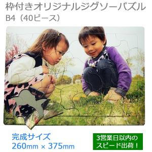 写真がパズルに フォトパズル 高齢者 認知症 介護用 枠型ジグソーパズル B4サイズ 40ピース