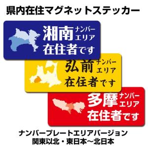 県内在住マグネットステッカー・ナンバープレート別タイプ（東日本・関東以北）