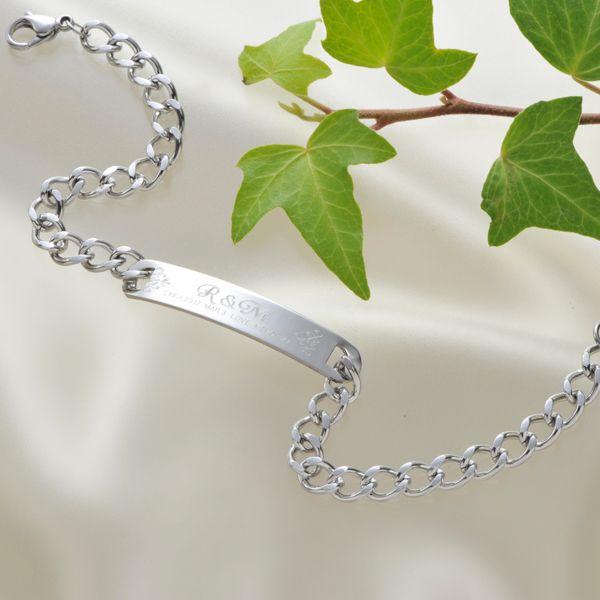 在庫処分　特価　SALE　誕生日プレゼント　男性　彼氏　アクセサリー　名入れ プレゼント ステンレス...