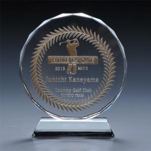 表彰式　記念品　クリスタル　盾　　記念日　写真たて　名入れ