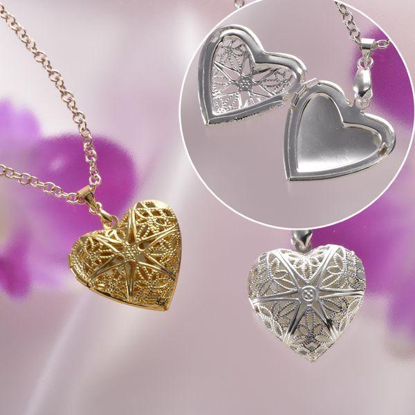 ホワイトデー　 名入れ　25％OFF　 レリーフハートロケットペンダント