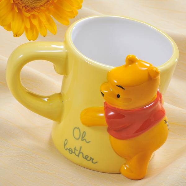 名入れ ギフト SXX ディズニー Disney くまのプーさん 半立体フィギュア付きマグカップ 3...
