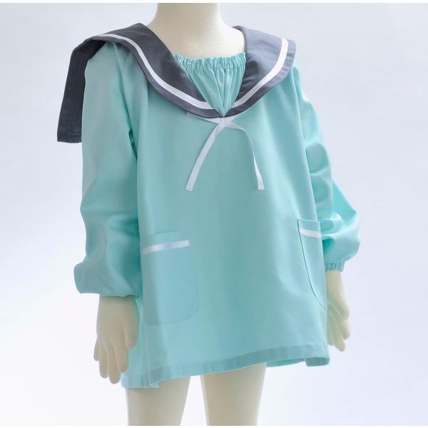 名入れ ギフト スモック　名入れ　刺繍　女の子　保育園　幼稚園　入園入学準備　キッズ　遊び着　カラー...