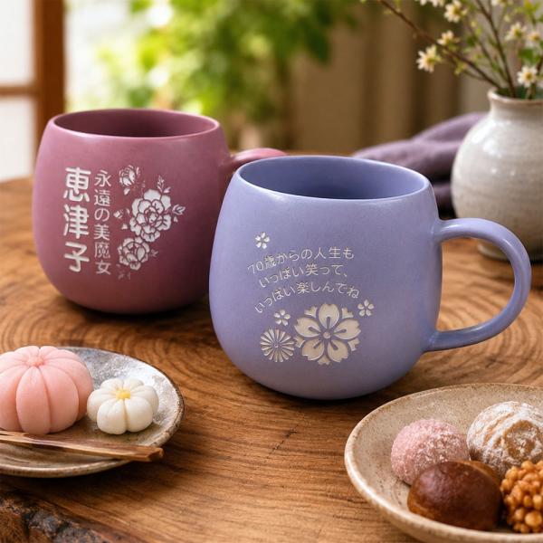 名入れ ギフト SXX マグカップ 日本製丸型カフェ風マグ 単品 木箱入り