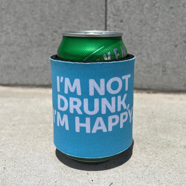 SPY " I'M NOT DRUNK, I'M HAPPY " クージー ドリンクホルダー アウト...