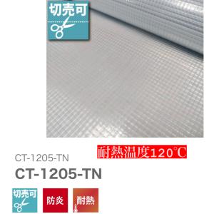 ビニールシート ビニールカーテン 透明 糸入り 0.3mm厚x2050mm幅 防炎