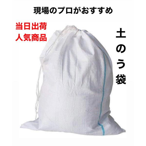 土のう袋 青ライン 50枚 480ｍｍ×620ｍｍ 土嚢袋 ガラ袋 災害 防災 ゴミ 