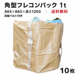 SHINSEI 米用フレコンバッグ 角型 1t 10枚セット 排出口あり 食用米