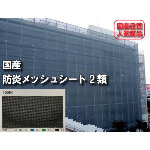 防炎メッシュシート 2類 10m×10m 1枚 ハトメ500P ＃2054 5色 ターポ 