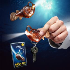 hoobbe ディープ シー LED ライト キーリング チョウチンアンコウ キーホルダー 深海魚｜oriji