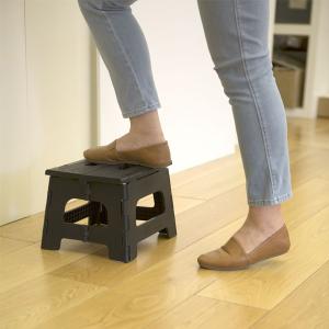 折りたたみ式 踏み台 簡易椅子 ライノ ダイアモンドフォールディング スツール ステップ 子供用 ブラック