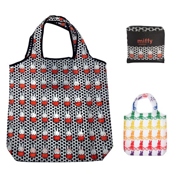 エコバッグ ミッフィー ショッピングバッグ 折りたたみ コンパクト マチあり レジ袋 丈夫